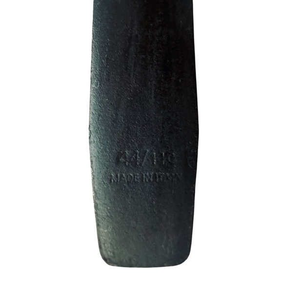 Rare Vintage Women Belt Authentic YSL Yves Saint Laurent Black Gold Leather Belt - Picture 6 of 6